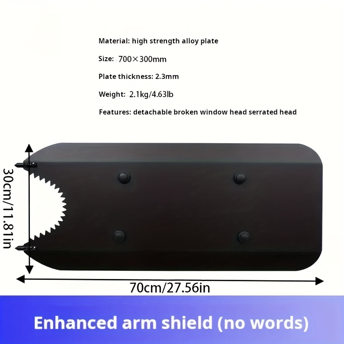 U-Shaped Hunting Guard Plate with Strap Support-2