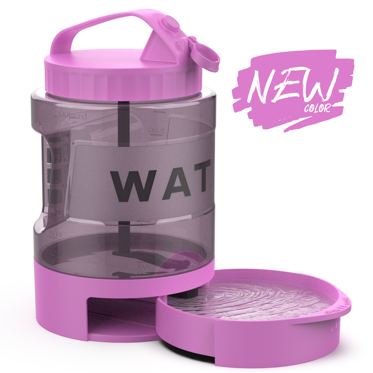 Pet Junkie 77oz Large Dog Travel Water Bottle with Built-In Bowl