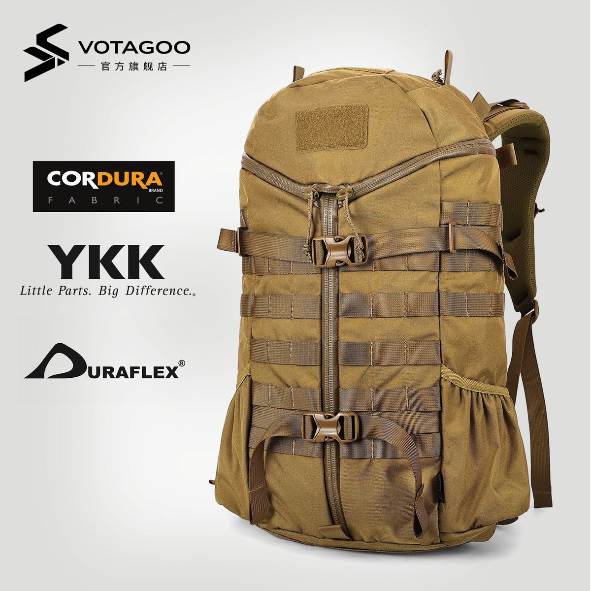 Adventure Junkie – 27L Cordura 500D Outdoor Tactical Backpack