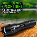 Adventure Junkie EcoGear FX TK120 LED Tactical Flashlight 2-Pack