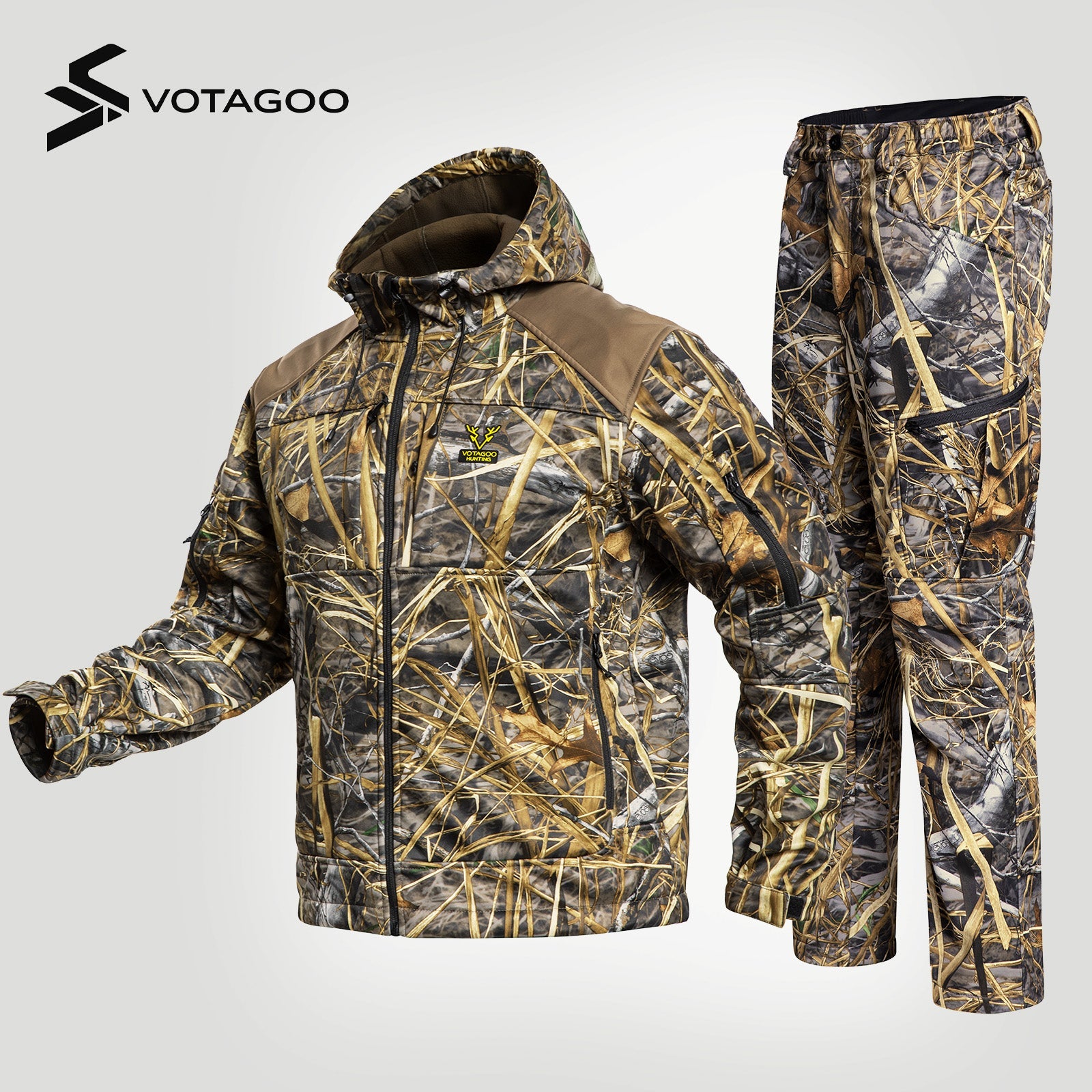 Adventure Junkie Heated Hunting Jacket & Pants Set – 12V 5-Zone Winter Suit