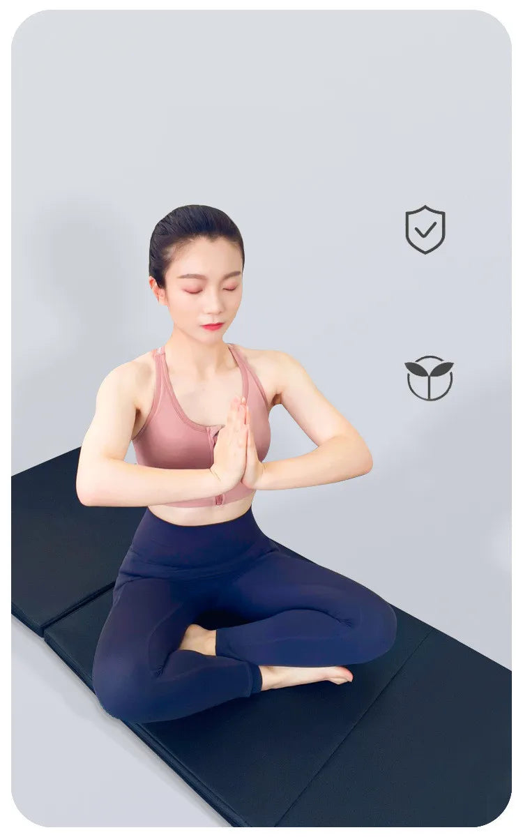 Fitness Junkie Tri-Fold Fitness Exercise Mat – 180 x 60 x 5cm