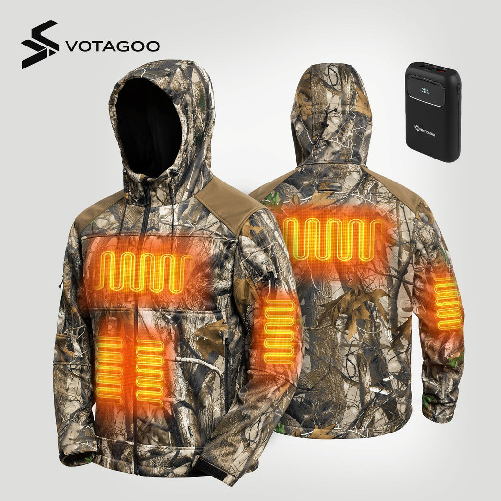 Adventure Junkie 12V Heated Hunting Jacket – 5 Heating Zones with 15000mAh Battery