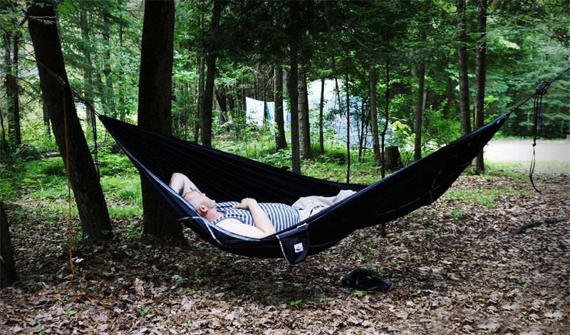 Adventure Junkie Sky Bed Flat Camping Hammock – Two-Point Sleeping Hammock