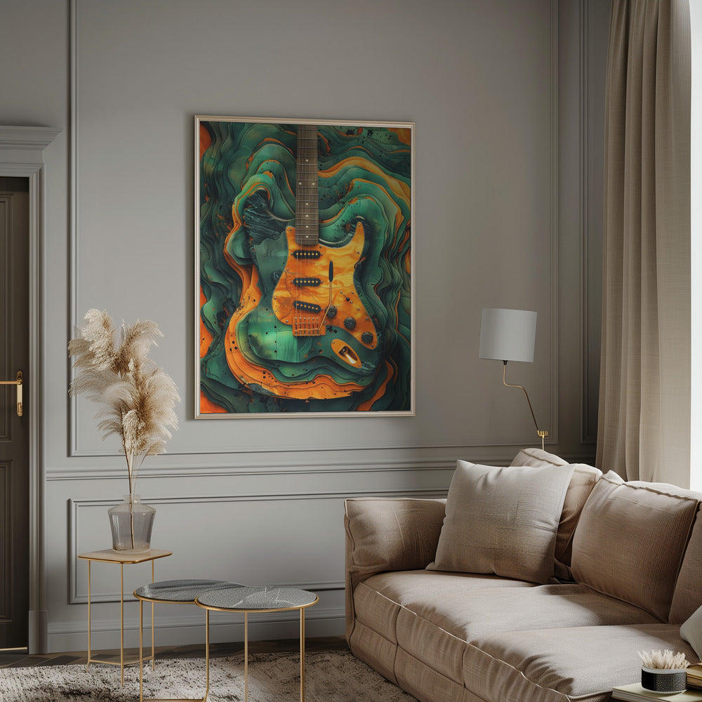 Music Junkie – Music Guitar 4 Canvas Wall Art by Justyna Jaszke
