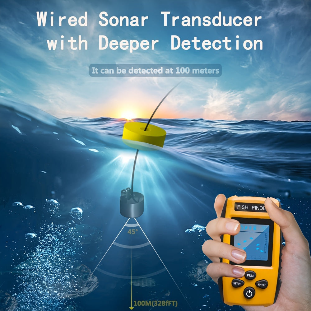Adventure Junkie Portable Wired Sonar Fish Finder