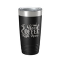 I Need Coffee Right Meow Tumbler Travel Mug Funny Cat Lover Gift Insulated Laser Engraved Coffee Cup 20 oz