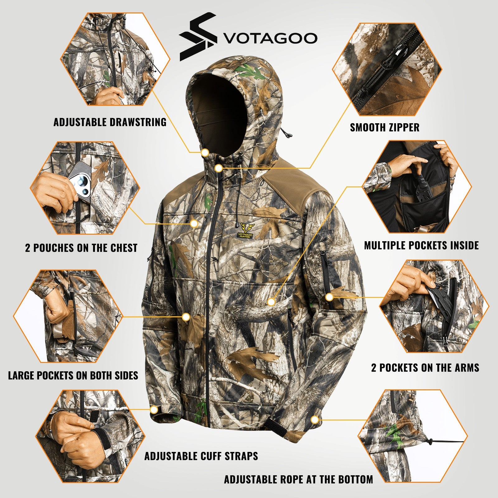 Adrenalin Junkie VOTAGOO® Quiet Hunting Jacket