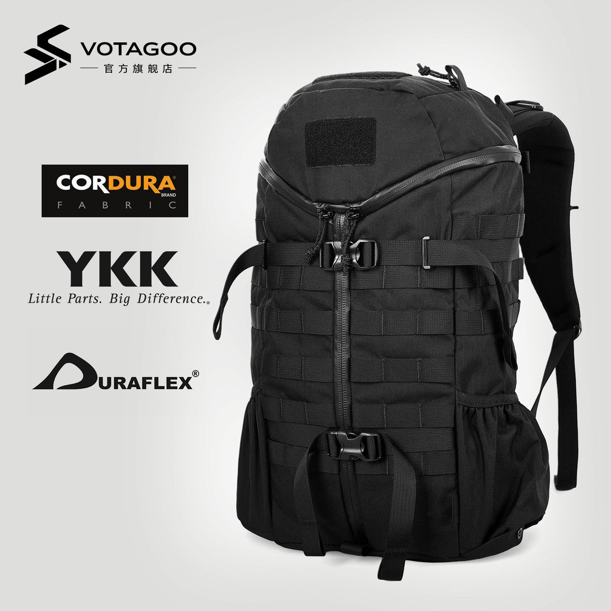 Adventure Junkie – 27L Cordura 500D Outdoor Tactical Backpack