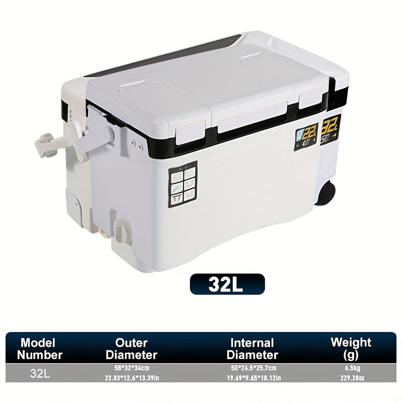 Adventure Junkie 32L Fishing Cooler Box with Live Bait Compartment