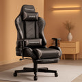 Music Junkie Ergonomic Gaming Chair with Bluetooth Speakers & Footrest