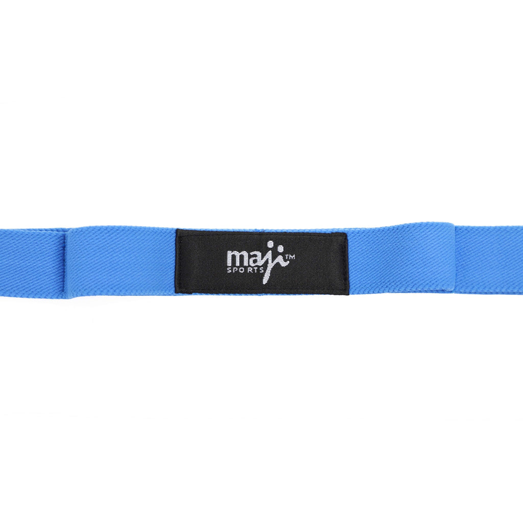 Fitness Junkie Elastic Yoga Strap with 10 Loops – Stretching & Flexibility Band