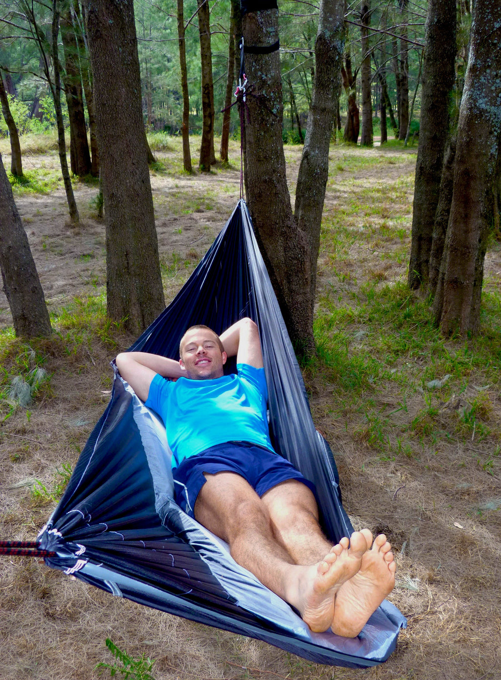 Adventure Junkie Sky Bed Flat Camping Hammock – Two-Point Sleeping Hammock