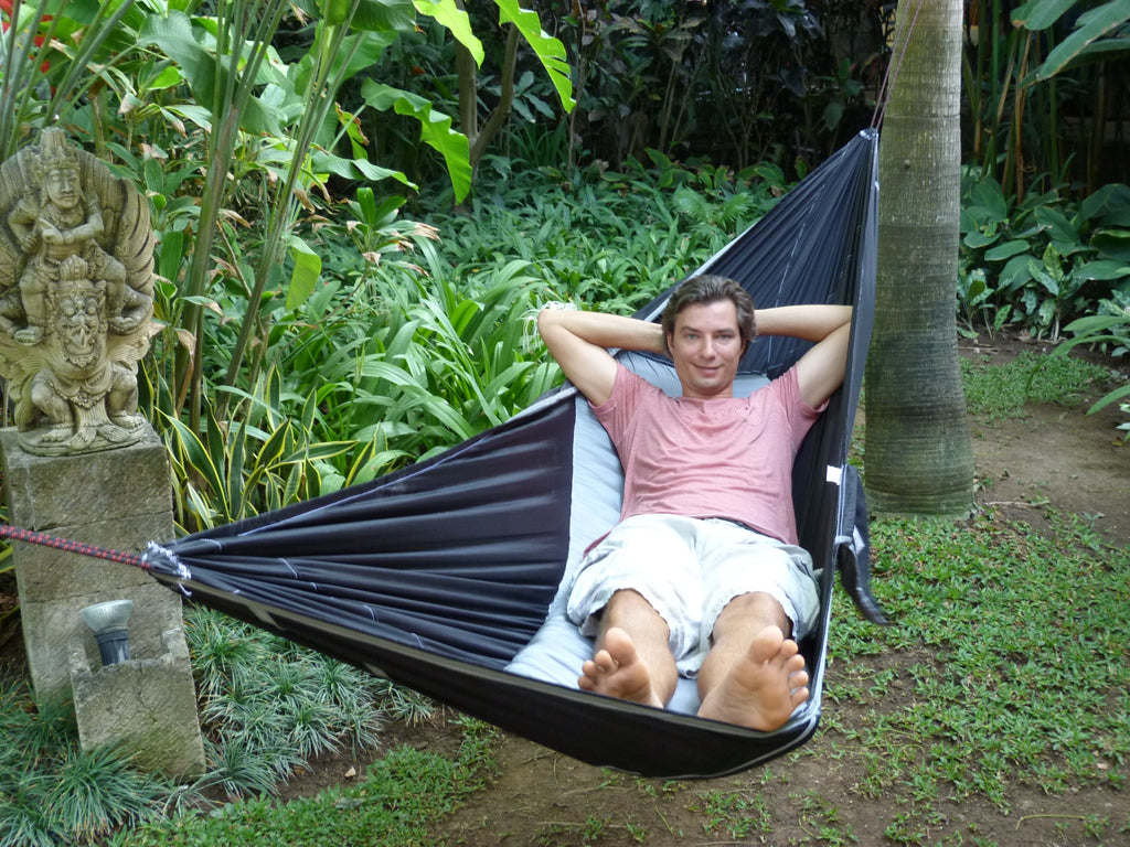 Adventure Junkie Sky Bed Flat Camping Hammock – Two-Point Sleeping Hammock