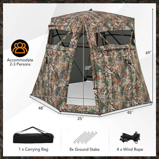 Adventure Junkie 360° See-Through Hunting Blind