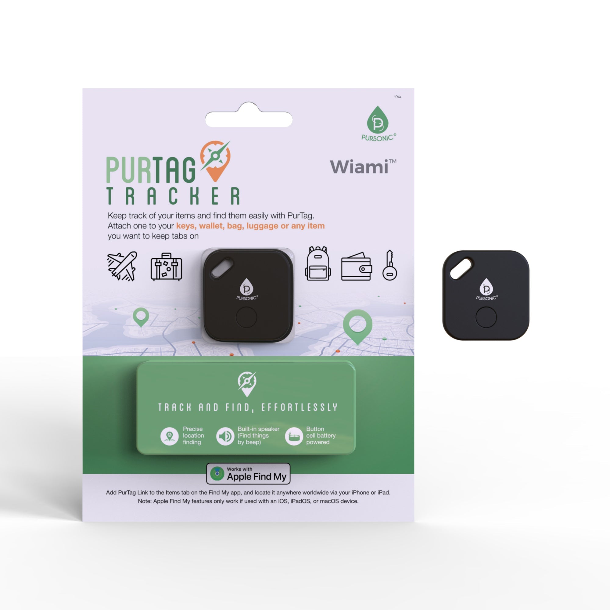 Music Junkie Pursonic True Wireless Earbuds & Purtag Tracker Bundle