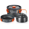 “Adventure Junkie Aluminum Camping Cookware Set.