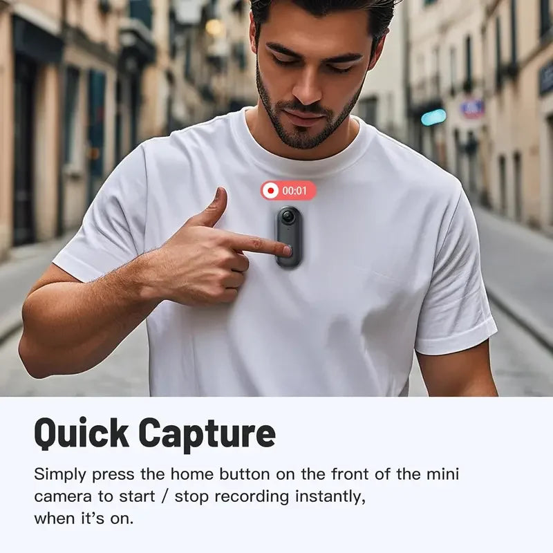 NNEOBA Mini Full HD WiFi Action Body Camera for Helmet & Motorcycle