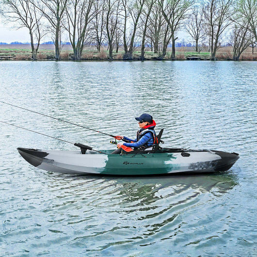 Adventure Junkie Sit-On-Top Fishing Kayak with Rod Holders