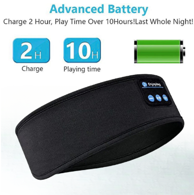 Music Junkie Wireless Bluetooth Sleep Headband Headphones