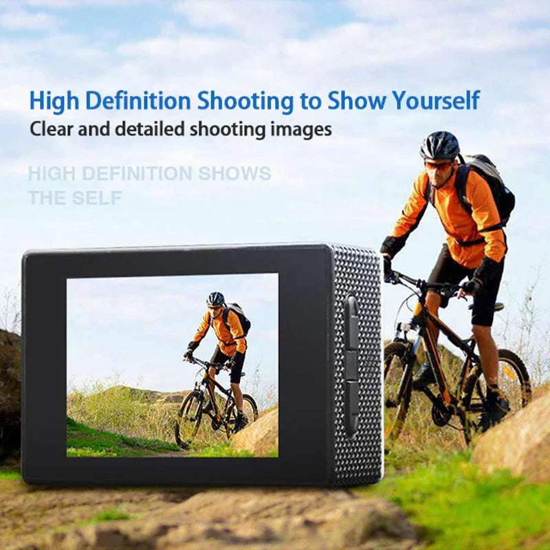 Adventure Junkie Waterproof Sports Action Camera – 1080P HD by NNEOBA