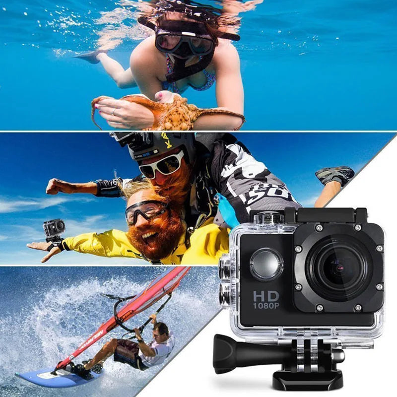 Adventure Junkie Waterproof Sports Action Camera – 1080P HD by NNEOBA