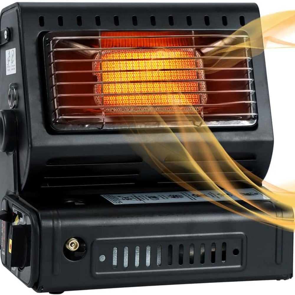 Sports Junkie Portable Butane Camping Heater & Stove – 2-in-1 Outdoor Heater