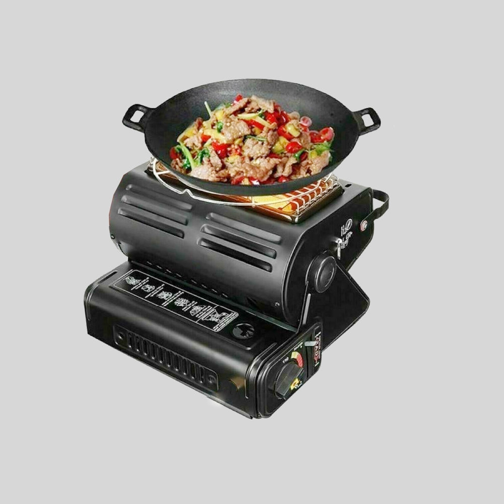 Sports Junkie Portable Butane Camping Heater & Stove – 2-in-1 Outdoor Heater