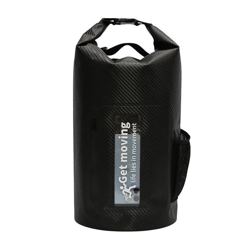 NNEDSZ Black 10L Multifunctional Waterproof Dry Bag Backpack - Roll-Top Outdoor Bag for Water Sports and Travel