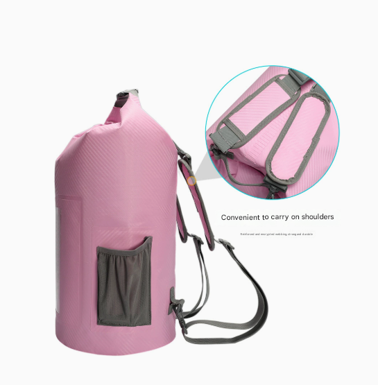 NNEDSZ Black 10L Multifunctional Waterproof Dry Bag Backpack - Roll-Top Outdoor Bag for Water Sports and Travel
