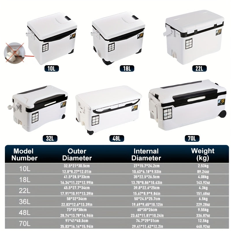 Adventure Junkie 32L Fishing Cooler Box with Live Bait Compartment