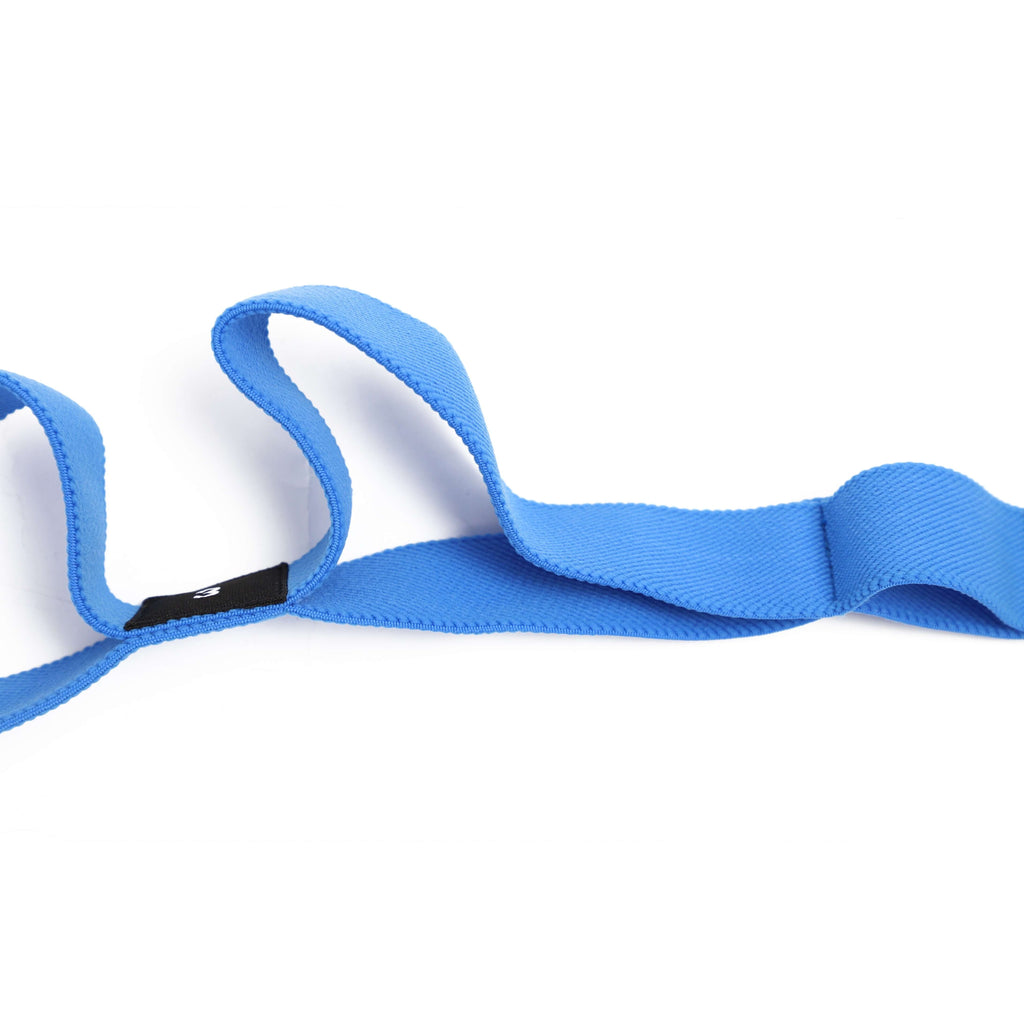 Fitness Junkie Elastic Yoga Strap with 10 Loops – Stretching & Flexibility Band