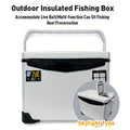 Adventure Junkie 32L Fishing Cooler Box with Live Bait Compartment
