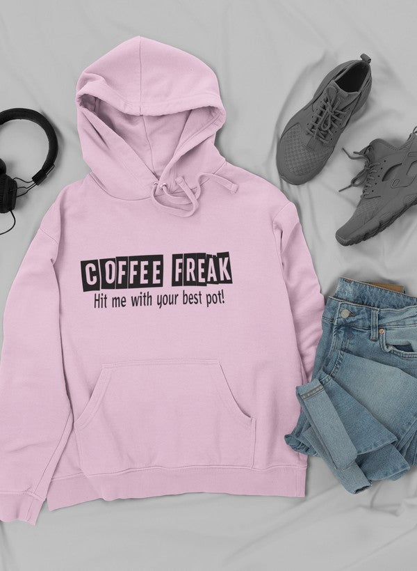 Humour Junkie Coffee Freak Hoodie