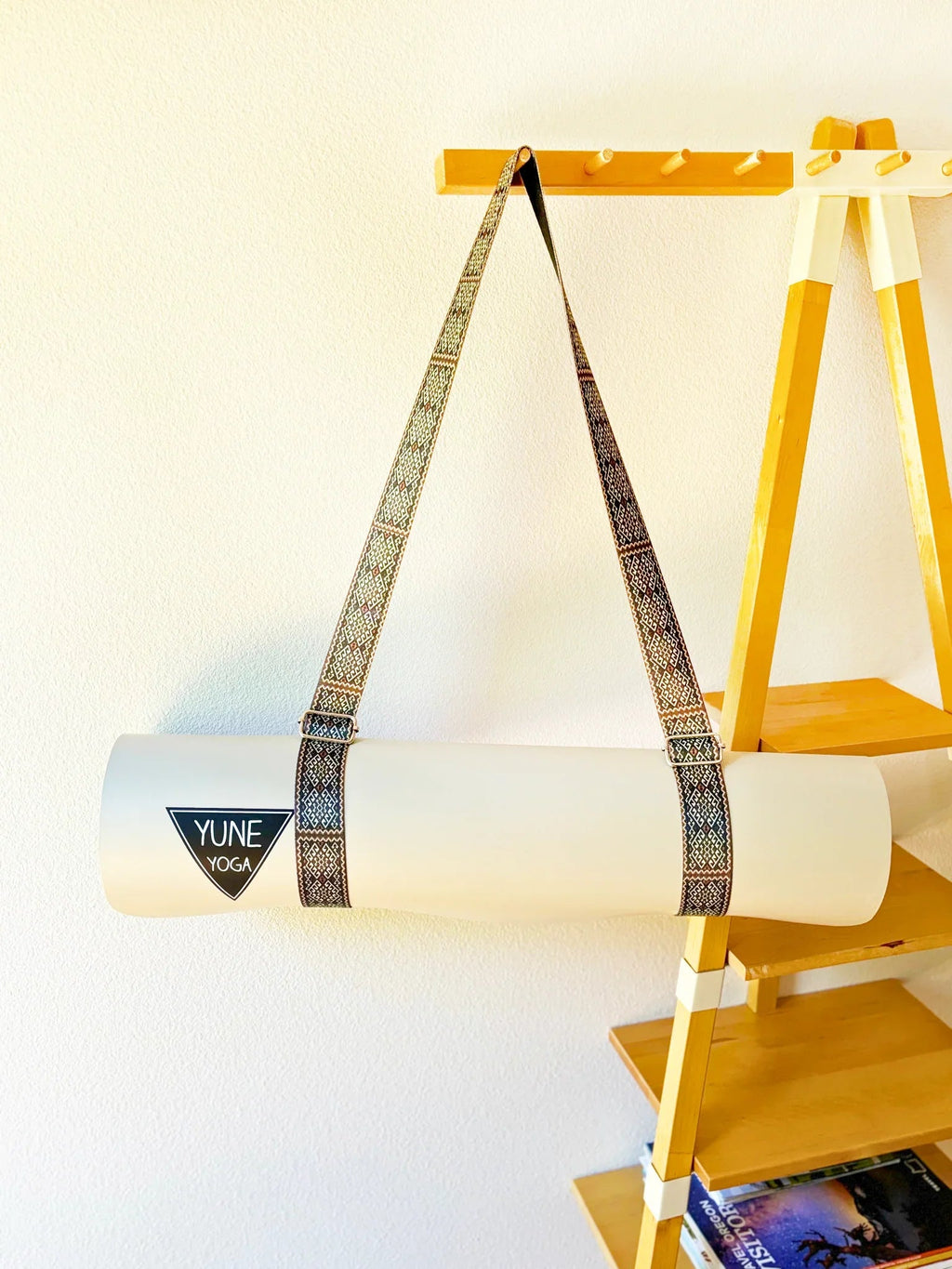 **Moab Rocks Yoga Strap – Adjustable Stretching Strap with Metal Buckles**