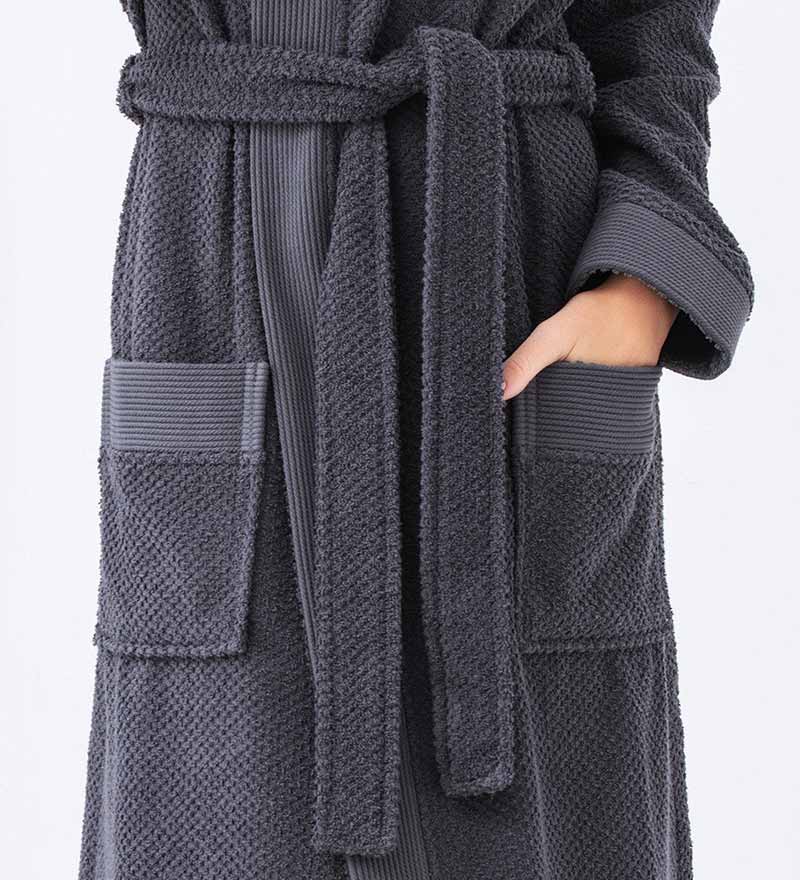 Night Time Women's Hooded Turkish Cotton Terry Cloth Robe