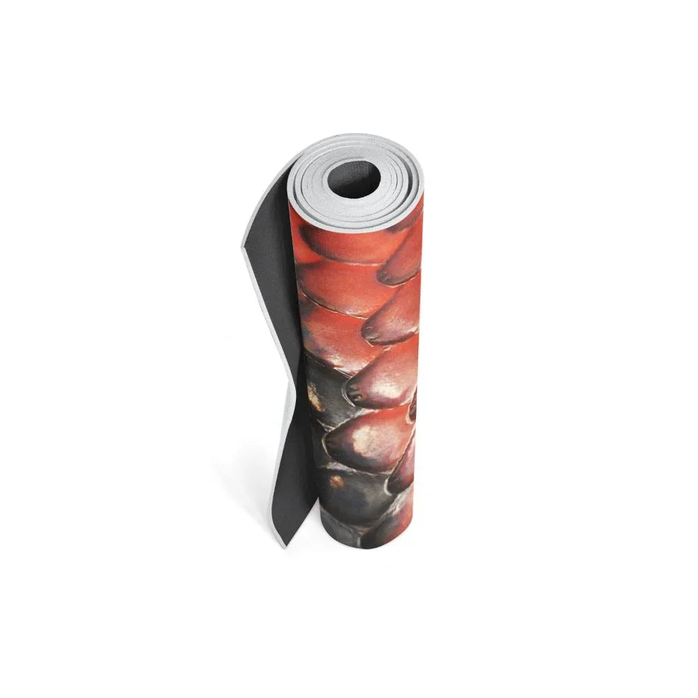 Fitness Junkie Snake Design Eco Yoga Mat – 6mm Premium Exercise Mat